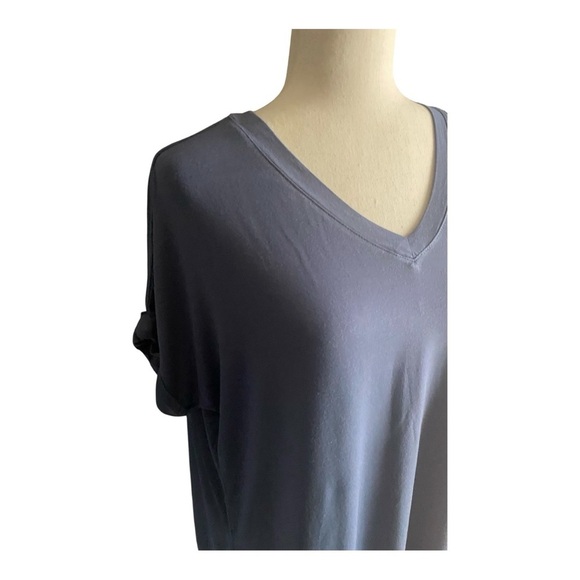 RAE MODE-WOMENS BLUE OVERSIZED TOP-SIZE SMALL - Picture 3 of 6